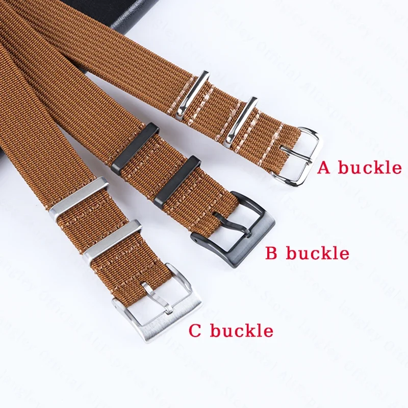 Ribbed Nylon Strap 18 20mm 22mm For Samsung Galaxy Watch 3/4 Belt Universal Watchband For Seiko Fabric Braid Ballistic Wristband