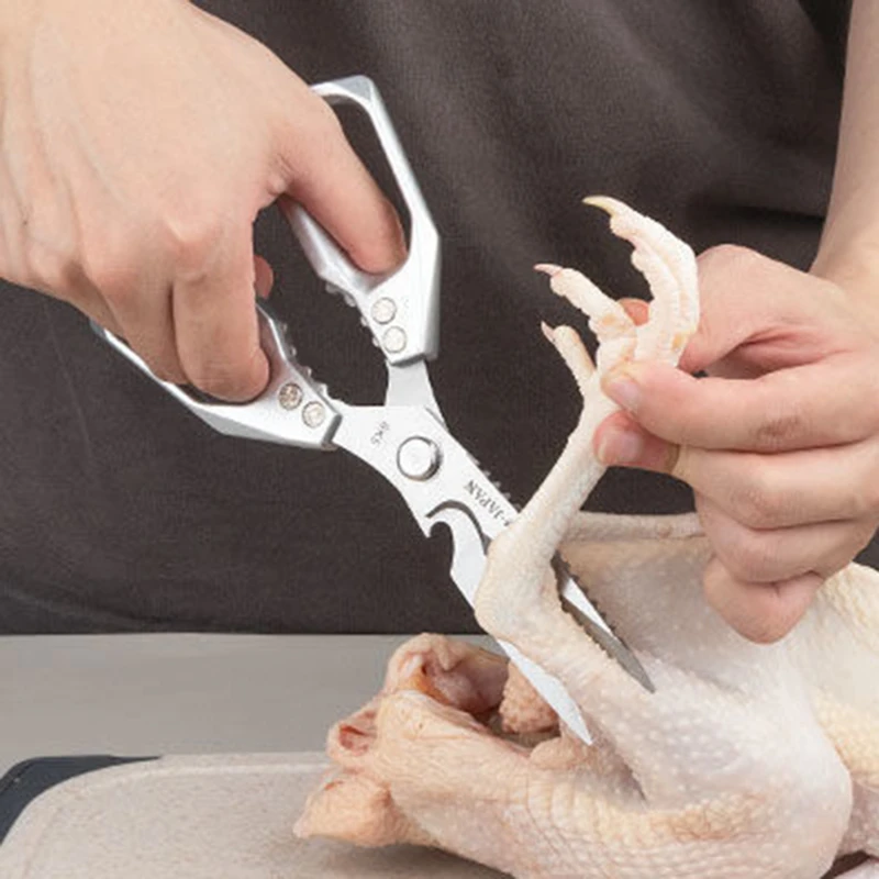 

Multifunctional Can Open The Beer Kitchen Scissors Stainless Steel Chicken Bone Special Scissors Household Meat Fish Scissors