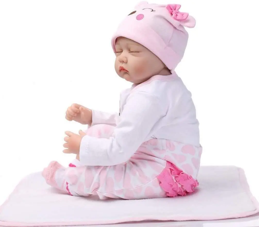 Кукла Reborn Daisy Dozing Baby Girl 22 инча, реалистична, 13 S83a6115678924a51aab4e014bc3b7db2J
