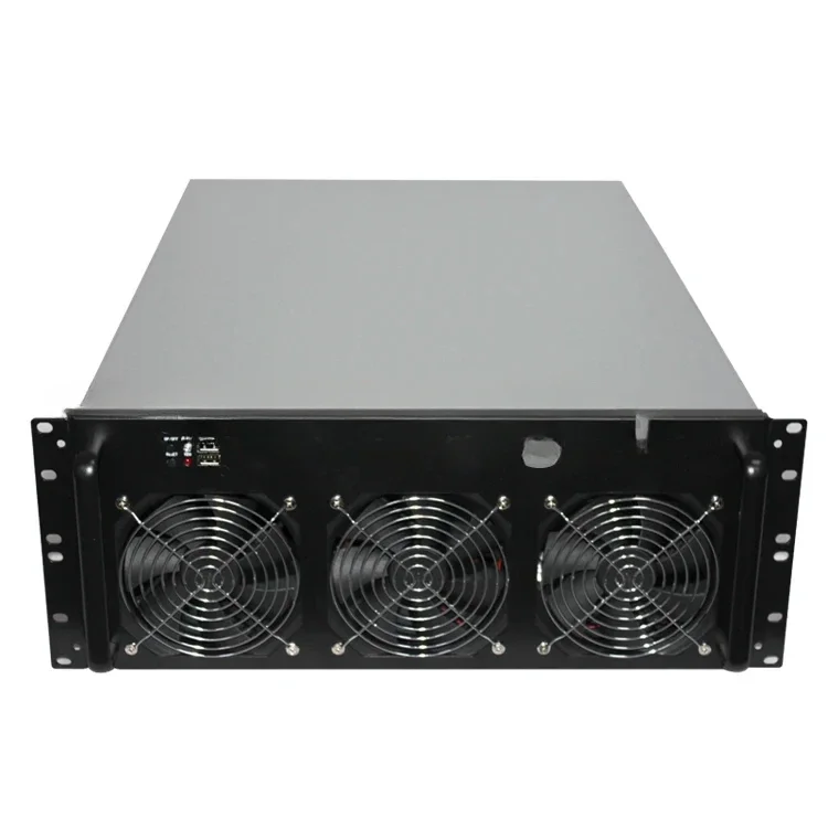 

Industrial Chassis Gpu System 4u 6gpu 8gpu Support Server Empty Case with For 6*12025 Fans for Cool Down