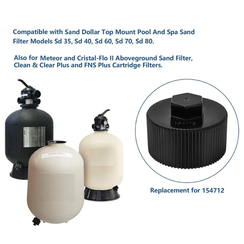 อุปกรณ์กรองทรายสปา ส่วนสระว่ายน้ำ หมวกกรองอุณหภูมิสูง หมวกสระว่ายน้ำทนต่อการกัดกร่อน หมวกกรองการบำรุงรักษา