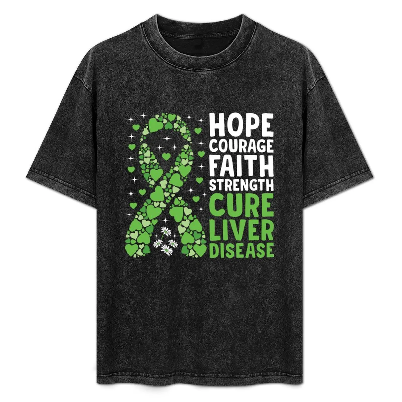 

Cure Liver Disease Shirt, Liver Support Squad Green Ribbon Hepatic Cancer Fighter Cancer Warrior T-Shirt