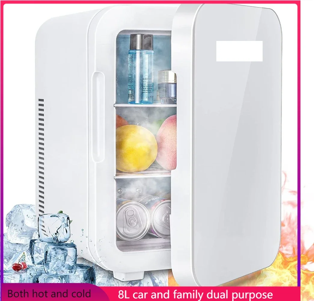 12.8L Skincare Mini Fridge For Bedroom,Car, Office Desk & Dorm Room--Portable Electric Plug In Cooler & Warmer For Food