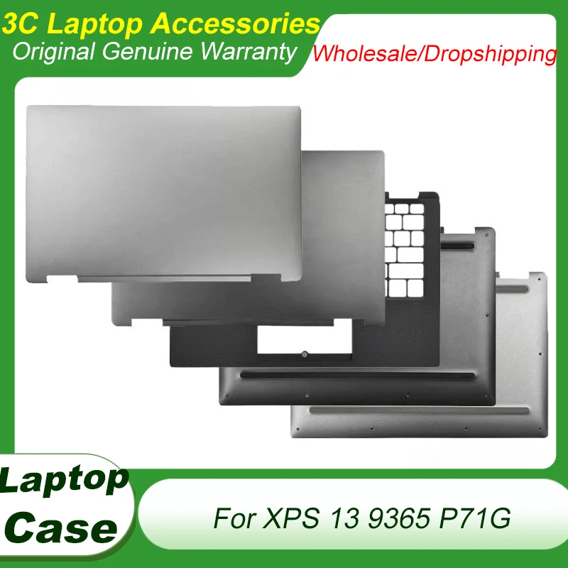 

Original New For XPS 13 9365 P71G LCD Back Cover Screen Top Housing Rear Lid Upper Palmrest Top Case Bottom Base Lower Shell