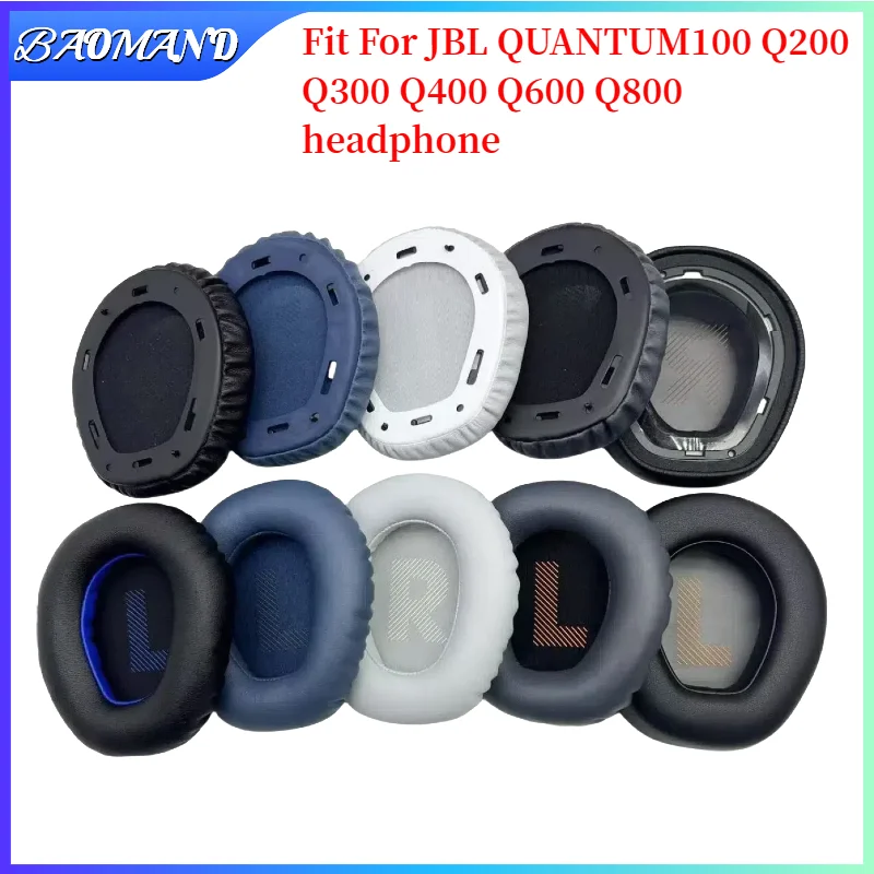 

BAOMAND Replacement Earpads For JBL QUANTUM100 Q200 Q300 Q400 Q600 Q800 Earmuffs Ultra-soft Sponge Cover Repair Parts Headphone