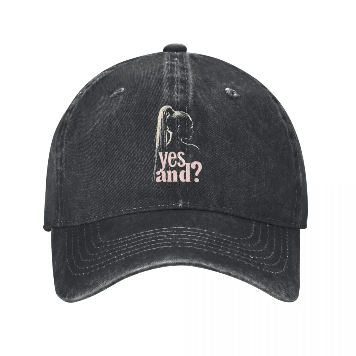 Yes And Denim Baseball Cap Ariana Grande Kpop Rock Trucker Hat Summer Couple Women Casual Sun-Proof Baseball Caps