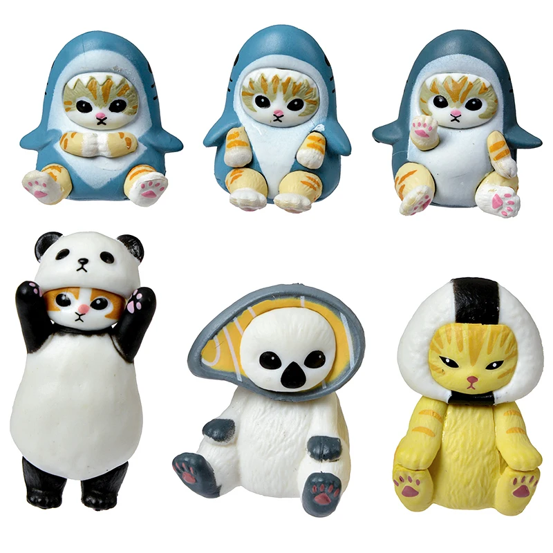 Mofusand Hai Katze Blind Box Obst Tier Niedliche Minifiguren Anime Ornamente Puppen Fans Kinderspielzeug Modell Weihnachten Geburtstagsgeschenke – Detail 28