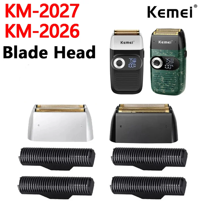 Kemei 2026 Professional Replacement Foil and Cutter Blades Set Suitable For Shaver Original Electric Shavers Blades Cutting Head