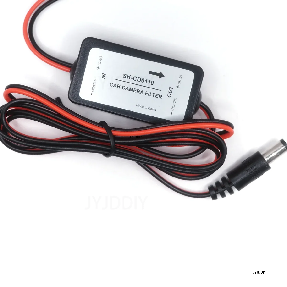 Car Rear View Rectifier, 12V DC Power Relay Capacitor Filter Connector for Backup Auto Car Camera Filter Solve Ripple Splash