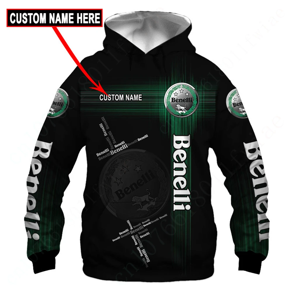 Benelli Harajuku 3D Printing Zip Hoodies Unisex Clothing Anime Hoodies For Men Women Essentials Pullover Casual Sweatshirt Top