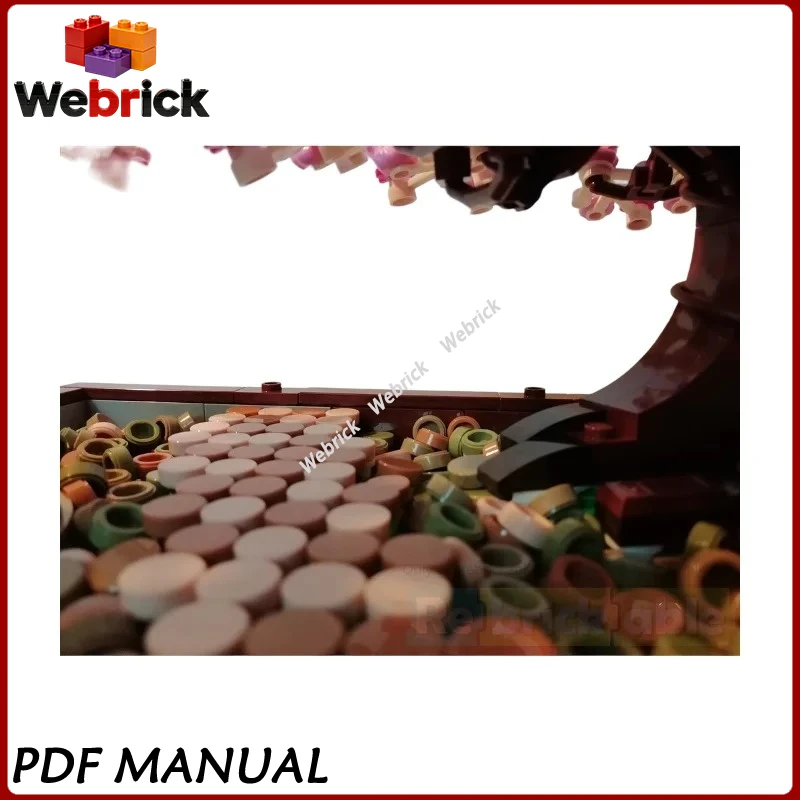 

Bonsai Park Mini Garden Landscape MOC Building Bricks, Creative Japanese Zen Scene For Adult Collectors And Display