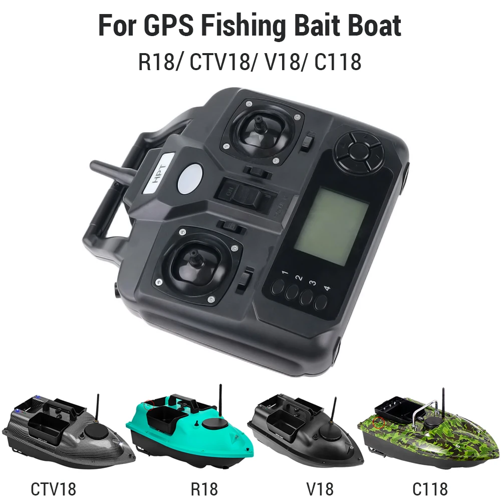 Remote Control for GPS Fishing Bait Boat R18 CTV18 V18 C118 Dual Hand LCD Bait Boat Remote Control For Outdoor Fishing Tool