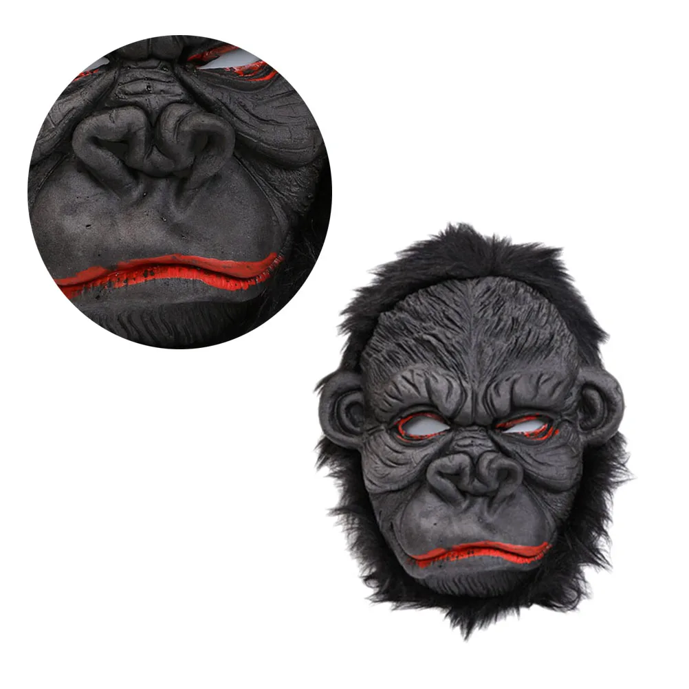 

Orangutan Costume Face Mask Durable Comfortable Lightweight for Carnival Masquerade Halloween Cosplay Party Mask Unique