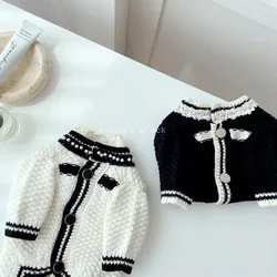 Pet Sweater Dog Base Sweater Knitted Sweater Biker Small Dog Coat Schnauzer Pet Clothes Teddy Cat Autumn and Winter Clothes