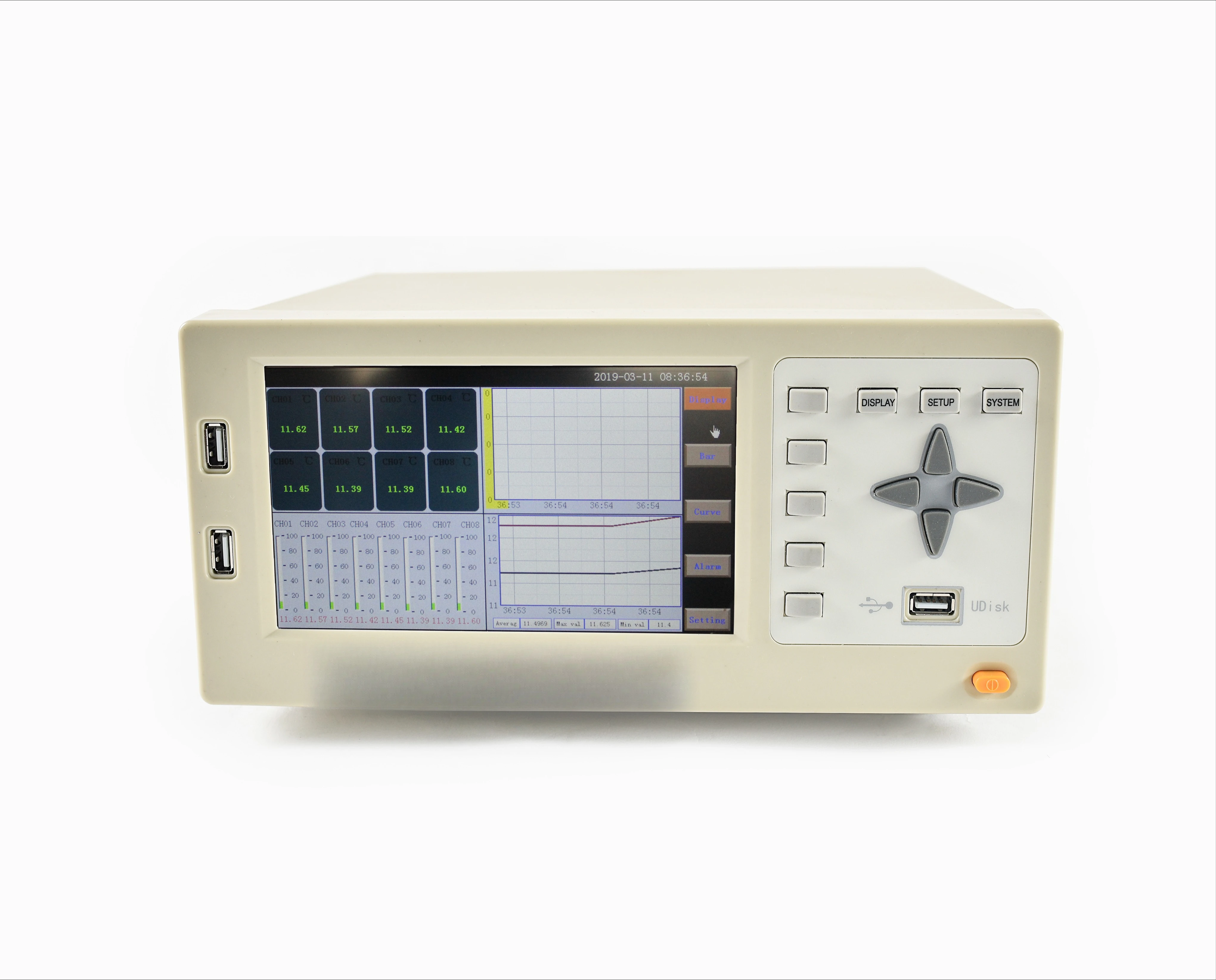 

High-precision data collection Multi-channel 24-channel temperature thermometer temperature data scanner