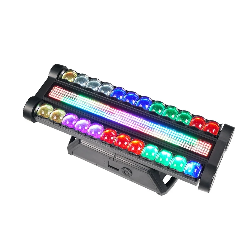 Sunart Double Row LED Moving Head with Strobe DMX Stage Effect Light For DJ Disco Night Clubs Bars Parties Events Shows Fixture
