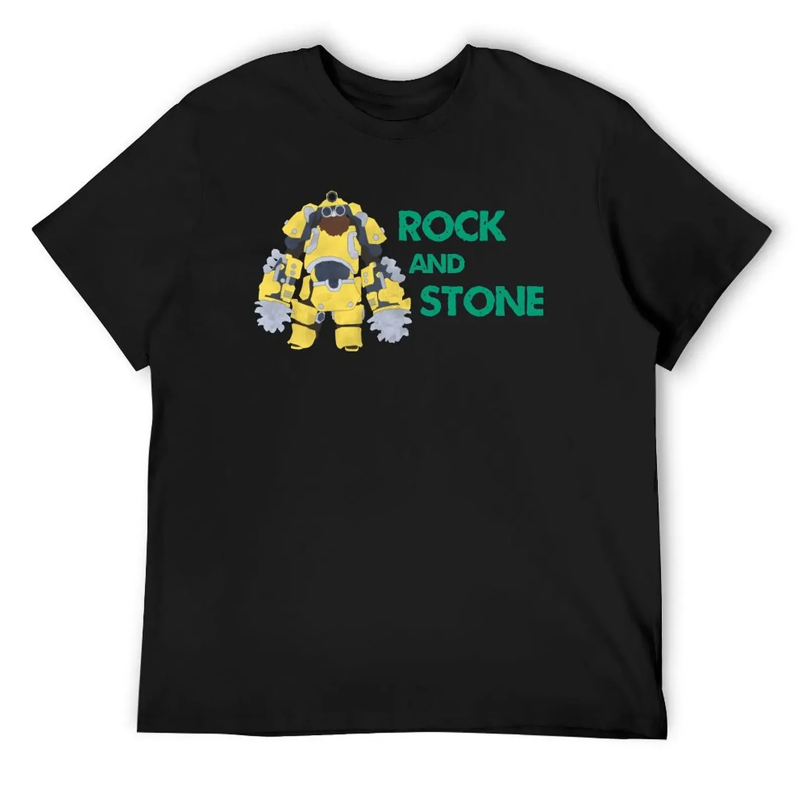 Rock and Stone- Driller T-Shirt animal prinfor boys anime t shirts t shirt men 100℅ cotton