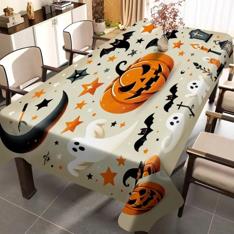 Une nappe sur le thème d'Halloween, une couverture de table qui rehausse l'ambiance et convient aux rassemblements