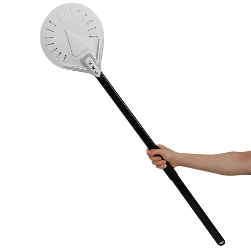 Long Handle Perforated Removable Pizza Turning Peel Pizza Shovel Aluminum Pizza Peel Paddle Peel