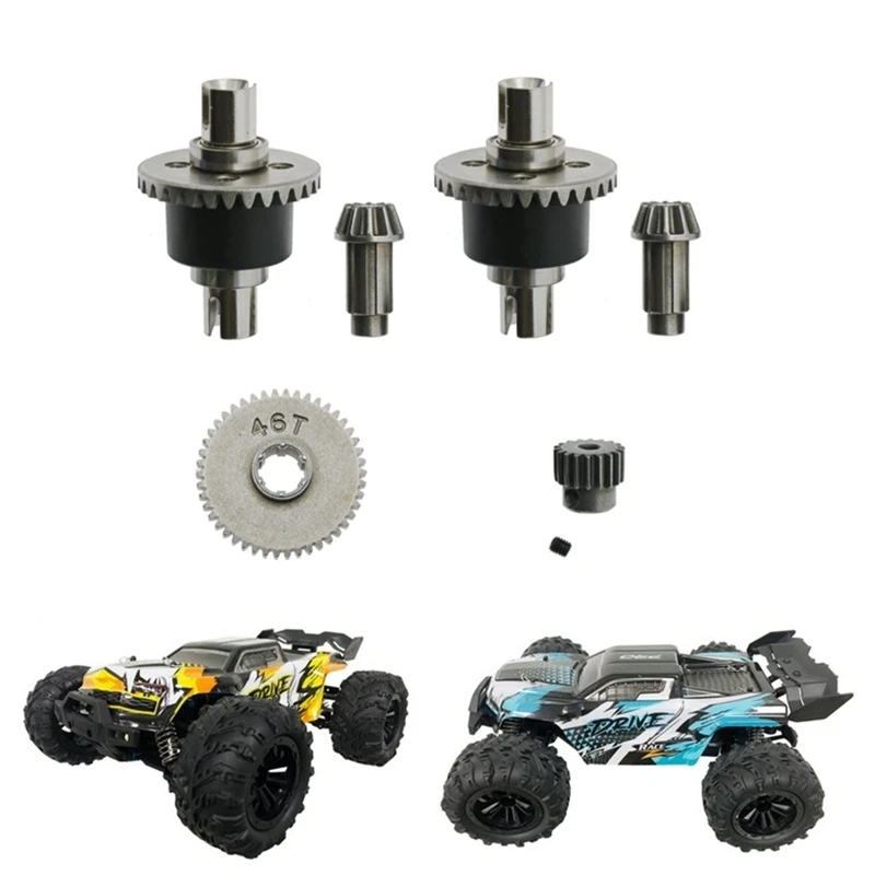 Metal Differential and Gear Set for SCY 16101 16102 16103 16201 Pro 1/16 Brushless RC Car Upgrades Parts Accessories