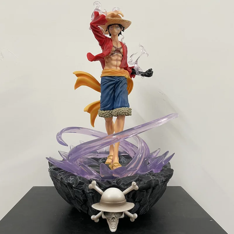 37.5cm One Piece Anime Figure Monkey D Luffy Lx Max Series Statue Model Handheld For Collection Ornaments Statues Desktop