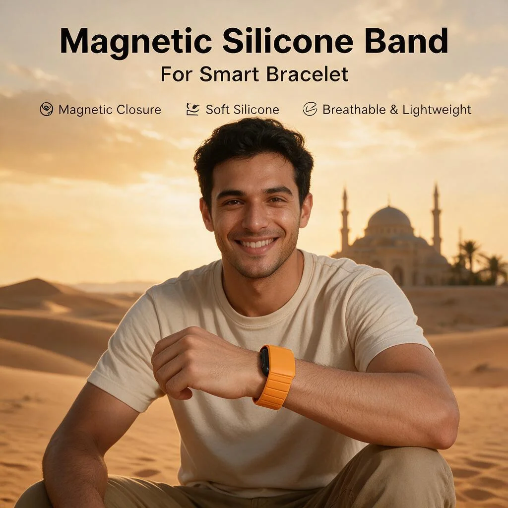 silicone-magnetic-sport-band-compatible-with-garmin-cirqa-quick-release-waterproof-sweatproof-replacement-wrist-strap