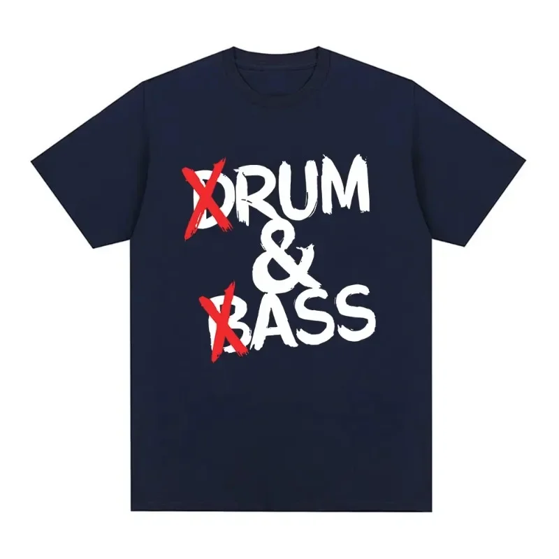 Funny Drum and Bass T Shirts Rum and Ass Lovers Jokes Short Sleeve Cotton Soft T-shirt Unisex Fashion Casual Tee Shirt Tops