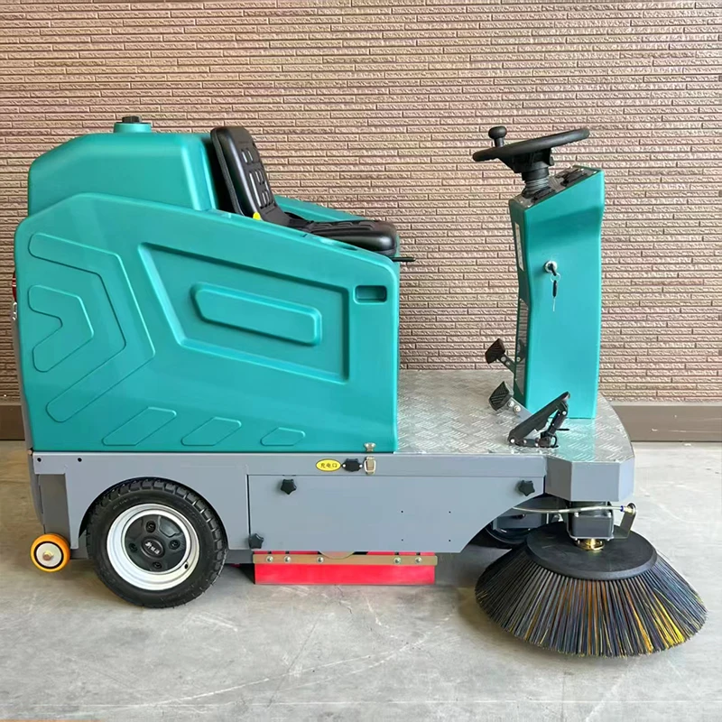 Industrial Ride-on Electric Road Sweeper For Factory Warehouse City Road Daily Ground Dust Cleaning Equipment