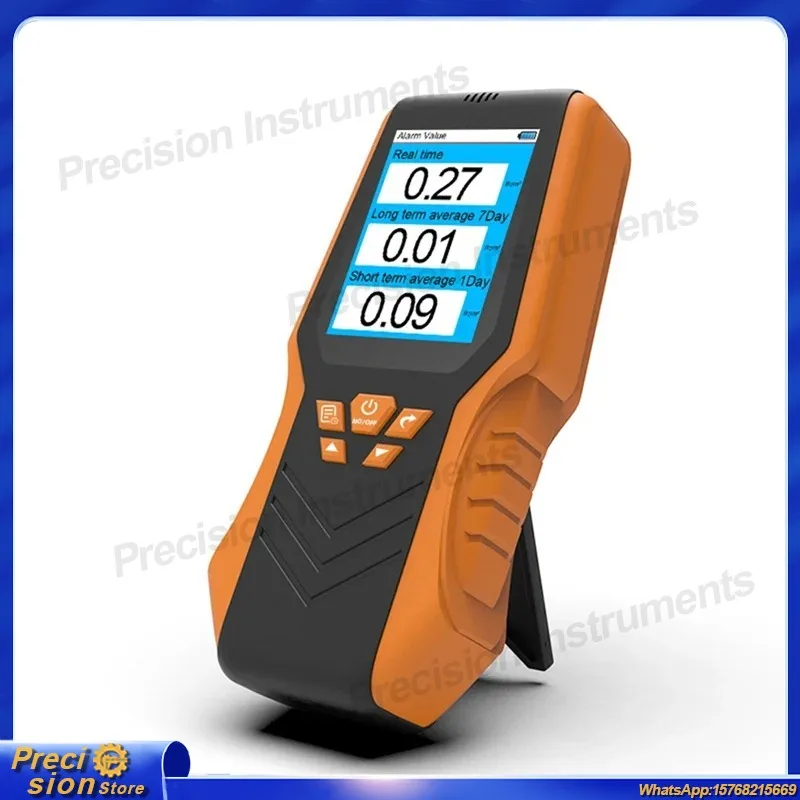 B97A Radon Gas Detector Handheld Air Quality Analyzer with Historical Data Tracking Real Time Monitoring and Intelligent