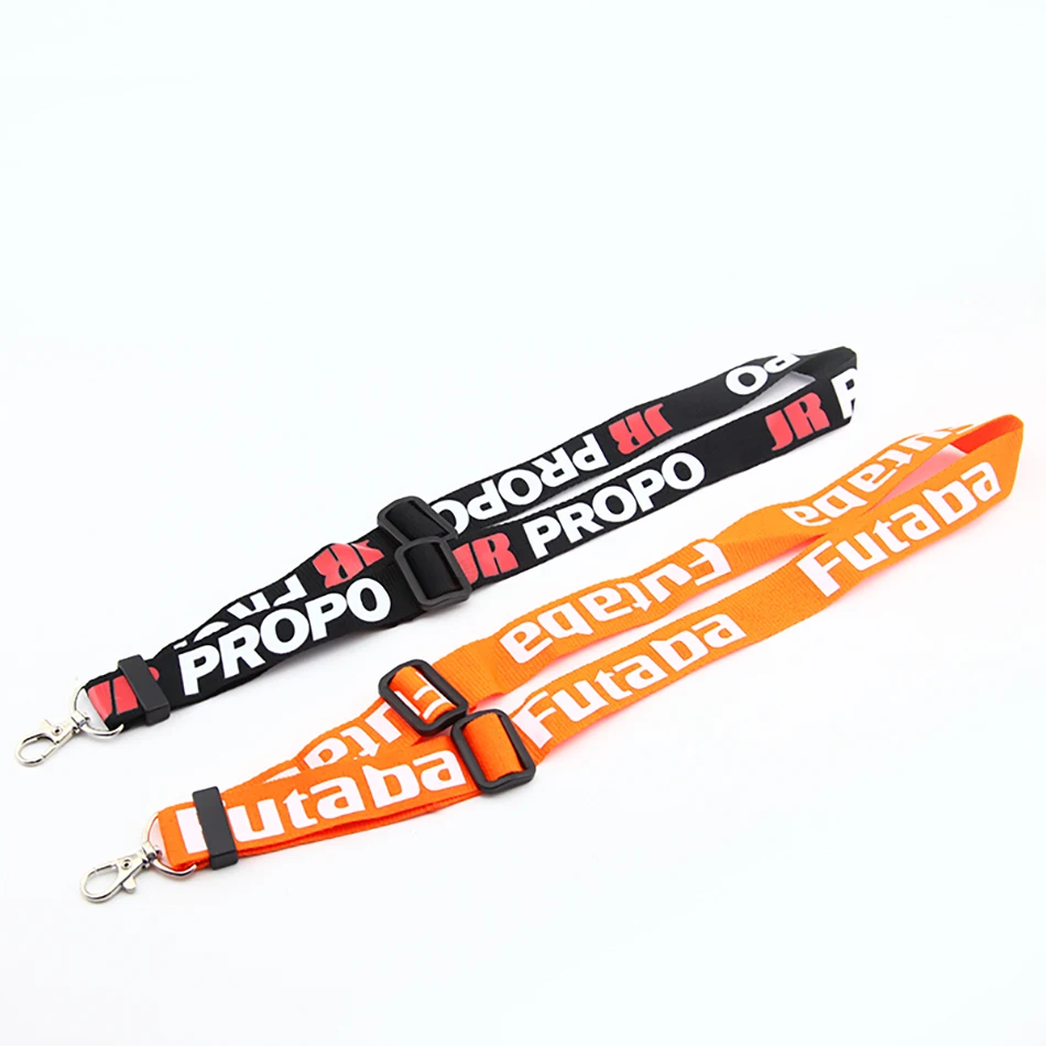 Adjustable Lanyard Strap RC Parts For JR PRO Propo Remote Controller Transmitter FPV For Futaba Orange Black Neck Belts 14cm Hot