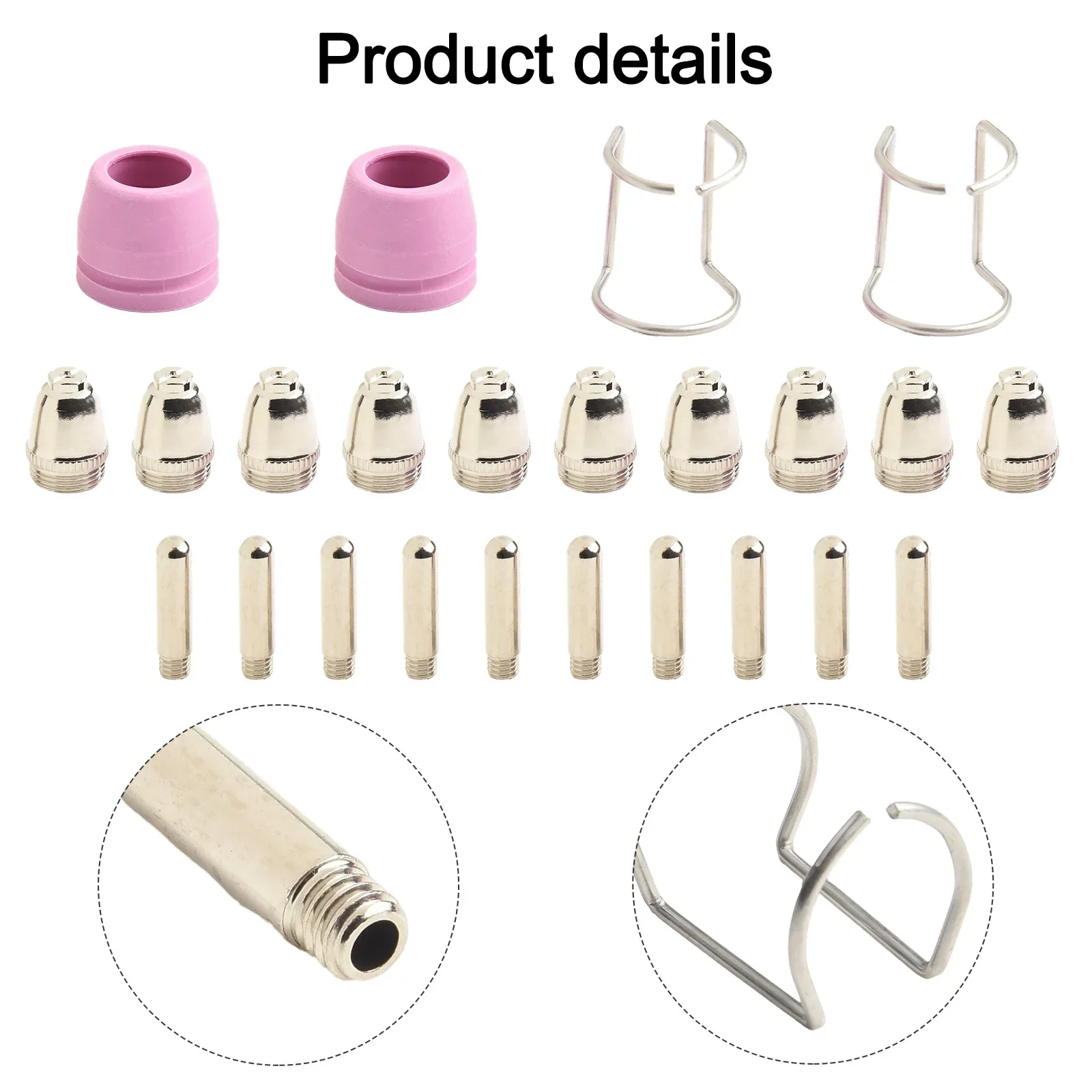 

Easily Replaceable Plasma Cutter Tips Full Set of 24pcs Designed Specifically for Enhanced Compatibility and Efficiency
