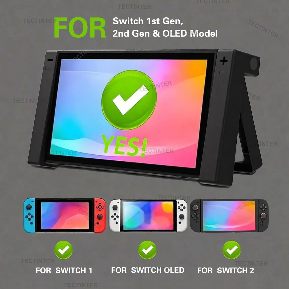 Car Mount Holder for Nintendo 2 & Switch & Oled Game Console Adjustable Travel Stand Bracket Playstand for Switch Accessories