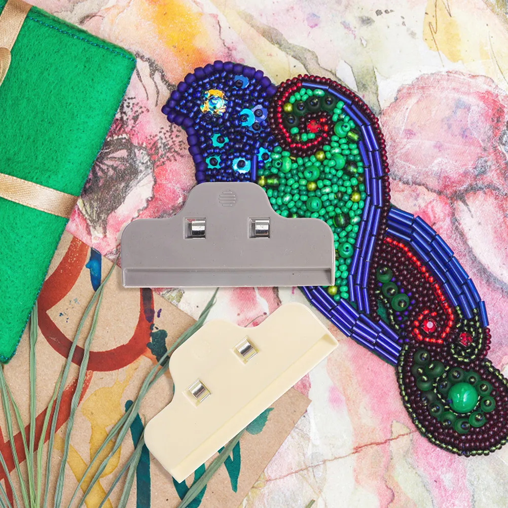 

Набор из 4 больших пластиковых зажимов для алмазной вышивки, сверхпрочные клипсы для фиксации холста, аксессуары для рисования