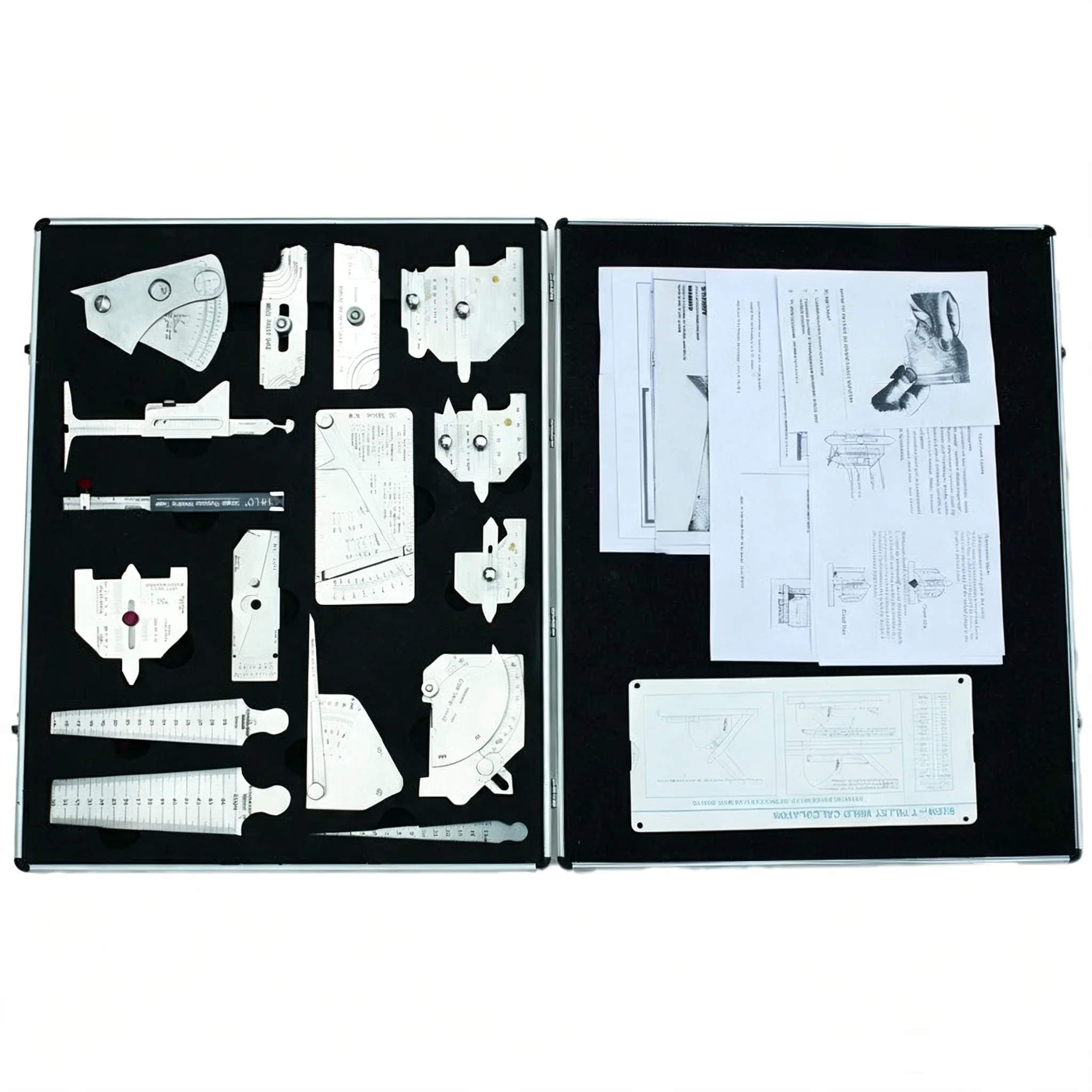 High Precision Robust Stainless Steel Fillet Gauge Set (16pcs) 1 Year Warranty for Accurate Weld Size Measurement Metalworking