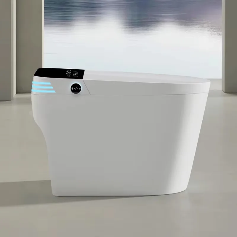 MUBI الطابق الخيالة مرحاض كلوسيستول الحمام قطعة واحدة الكهربائية التلقائي دافق بيديت المرحاض Tankless مرحاض ذكي