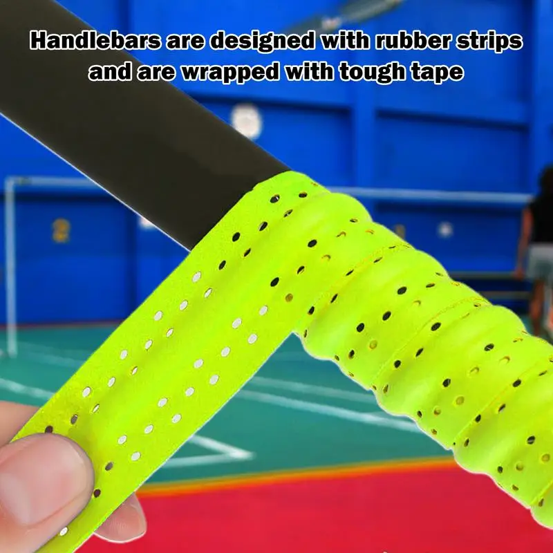 Fishing Rod Grip Anti-Skid Fishing Pole Straps 43.3-inch Sweat Absorbing Hand Grip Wrap Fishing Rod Wrapping Tape For Tennis