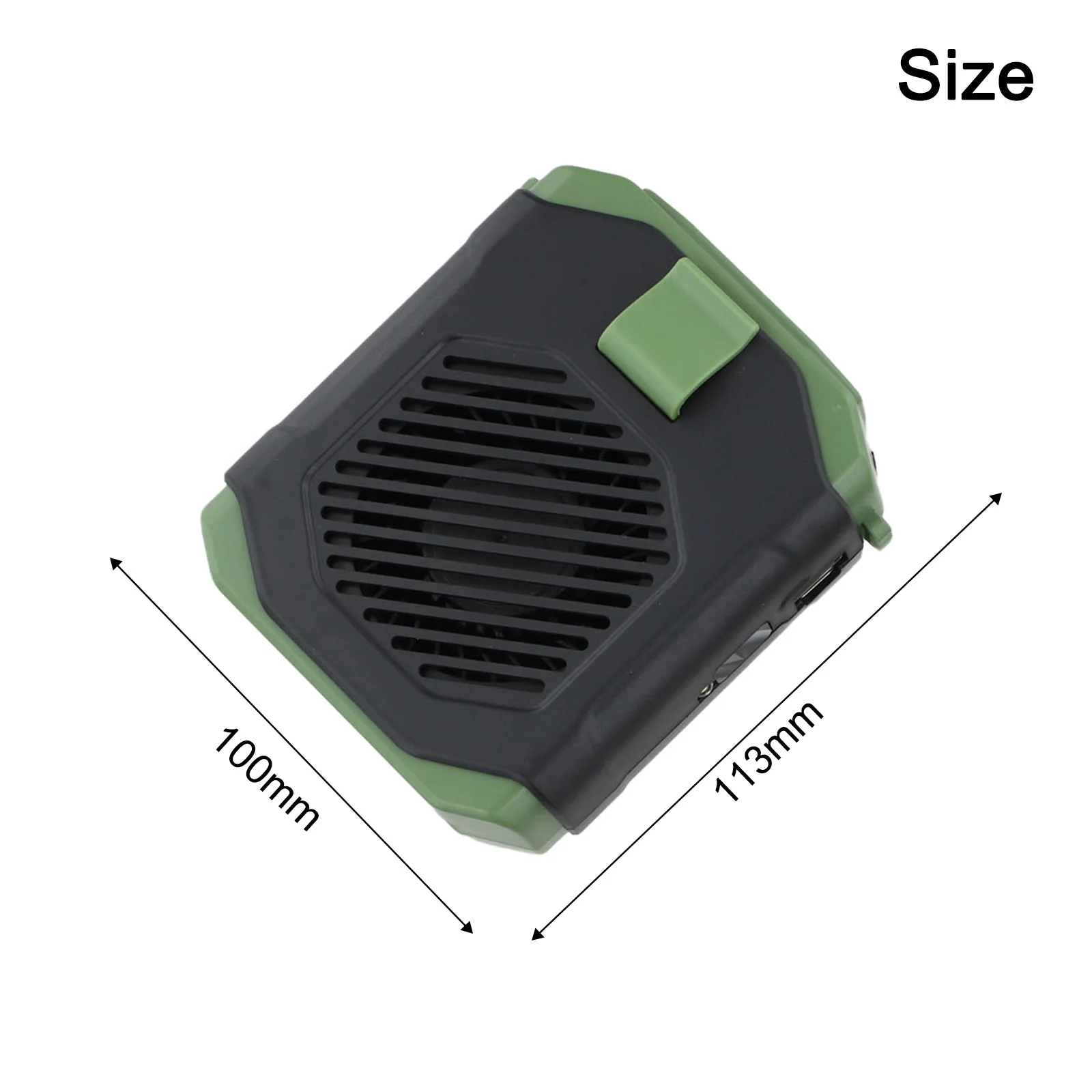 Quiet Operation Fan Rechargeable Clip Fan Type-C Charging Port Integrated Lighting Function Advanced Turbine Motor
