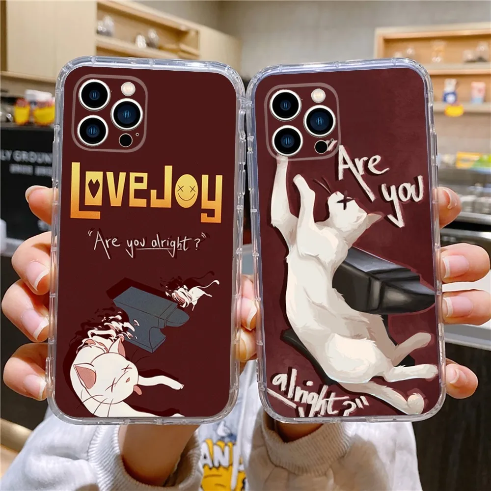 Cartoon Lovejoy Band Phone Case For iPhone Apple 15,14,13,12,Mini,11,Pro,Max,Plus,X,XR,XS,8,SE,2020,Plus Transparent Cover