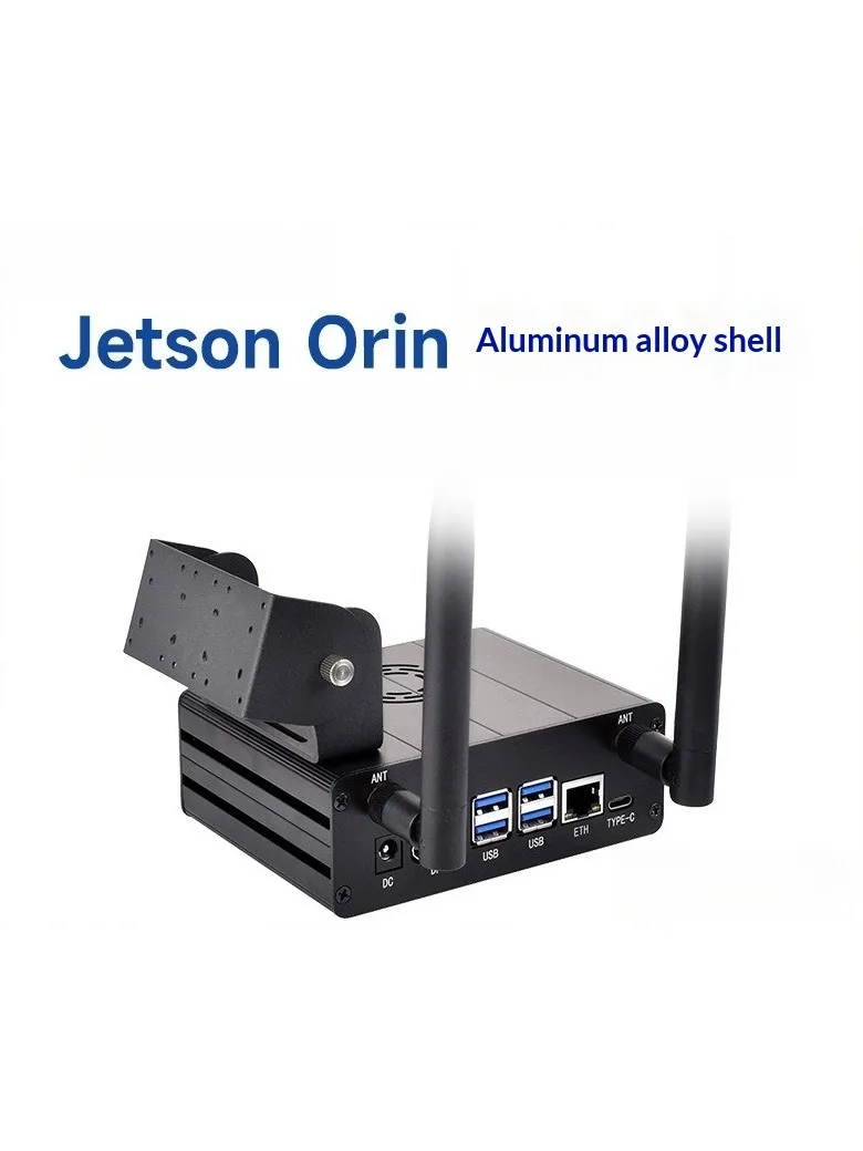 Aluminum Case for Jetson Orin Nano/NX Carrier Board, Camera Bracket, 40-Pin GPIO Extension, Optional PWM Cooling Fan