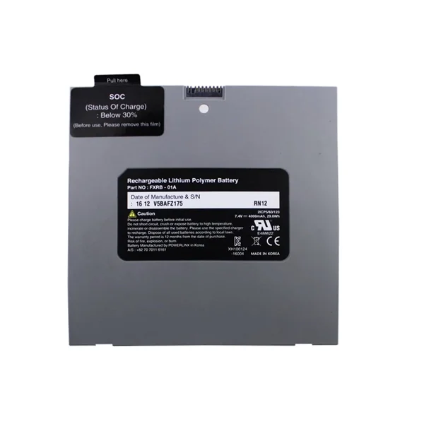Batería de polímero de litio 3,7 V 4400mAh FXRB-01A reemplazo de batería para Vieworks VIVIX-S 1417W AGFA DX-D40 Detector inalámbrico