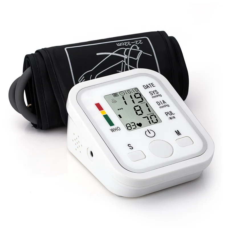 Arm style large screen voice blood pressure monitor, multifunctional heart rate and pulse automatic precision blood pressure mon