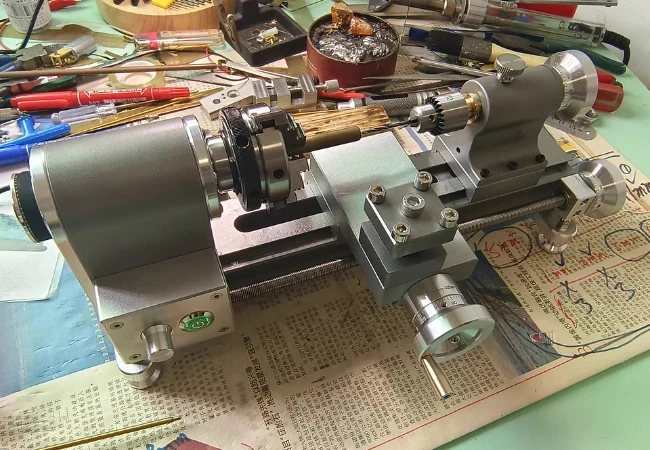 

Multi-function Precision Lathe Machine Micro Lathe Miniature Small Lathe Engine Adjustable Accuracy Metal Lathe