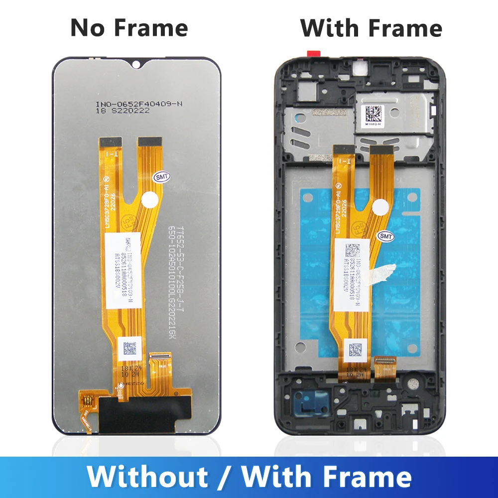 6.5\'\'A03 Core Display For Samsung A032 A032F A032F/DS A032M LCD Display Touch Screen Digitizer Assembly Replacement With Frame