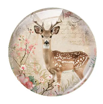 Handmade Countryside Flower Photo Glass Cabochon Flatback Demo Flat Back Cameo For Diy Jewelry Making Supplies Accessories