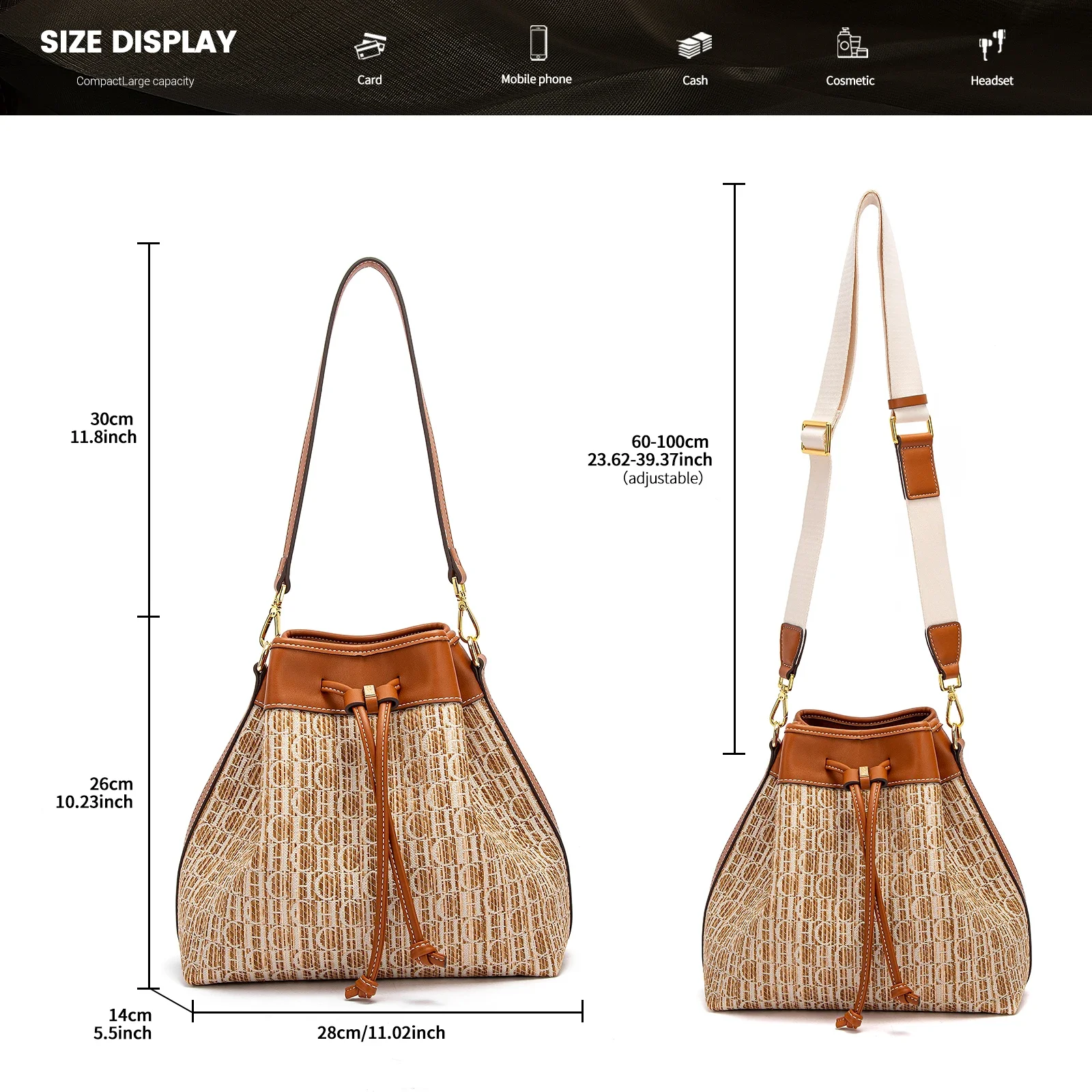 Thumbnail 4 - #41 Low Price Drawstring Bucket Bags Deals