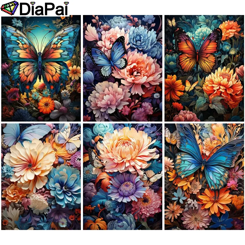 DIAPAI Diamond Painting Cross Stitch Pattern 5D Diamond Embroidery 