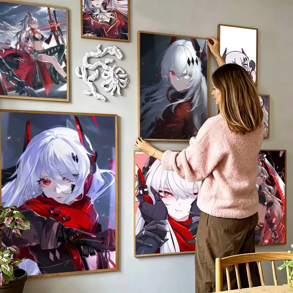 Punishing Gray Raven Crimson Abyss  Poster High Quality Dorm Living Room Aesthetic Wall Decoration Painting Stickers Gift