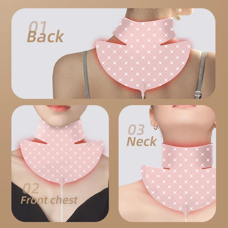 家庭用美容器 シリカゲル LED フェイスネック リフティングマッサージマスク