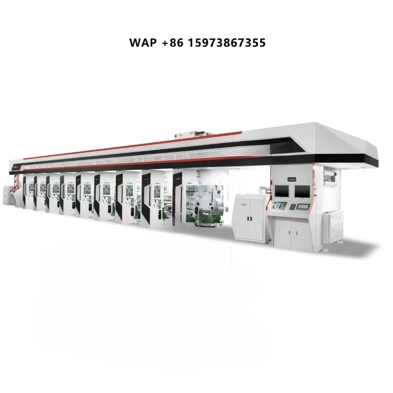 300m/min High-Speed Gravure Press Multi-Color Gravure Printer Electronic Shaft Gravure Press Machine with PLC Computer