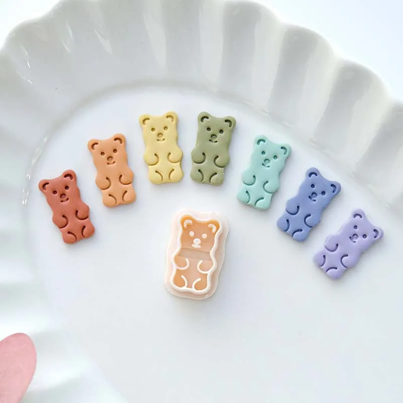 Rabbit/Love Duck/Dala Horse/Love Bird/Gummy Bear Polymer Clay Cutters Stud Making Jewelry Earring